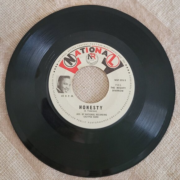 Rare MIGHTY SPARROW Going Home Tonight / Honesty 45 Vinyl Record Trinidad 🇹🇹 - Picture 2 of 2